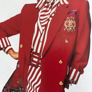 Escada by Margaretha Ley Red Blazer